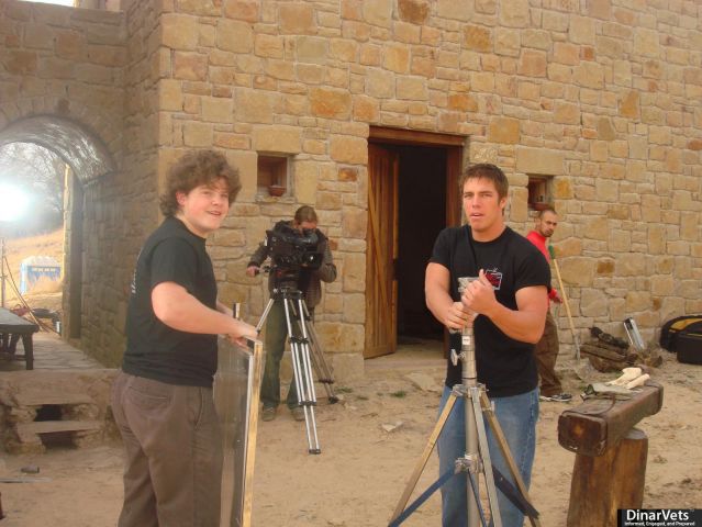 My students on set, HANDS ON EDUCATION!