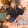 My students learning about Special effects, Latex & blood application.