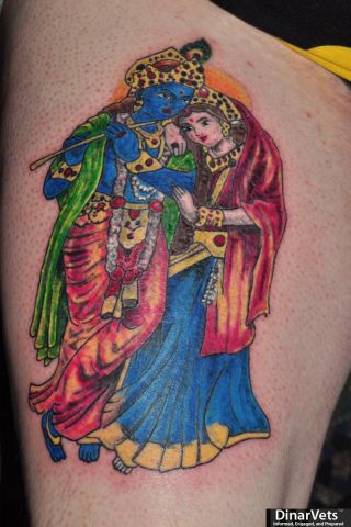 Sri Radha Krishna 6-8-11 (Right thigh)