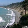 Looking up the coast towards Agate Beach