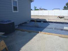 New concrete pad